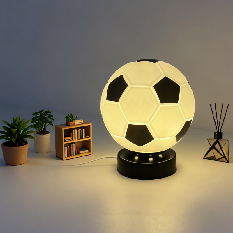 Desk Setup Desk - Fußball-LED Hochwertige Kreative Geschenk-Tischlampe Neujahr Kinder