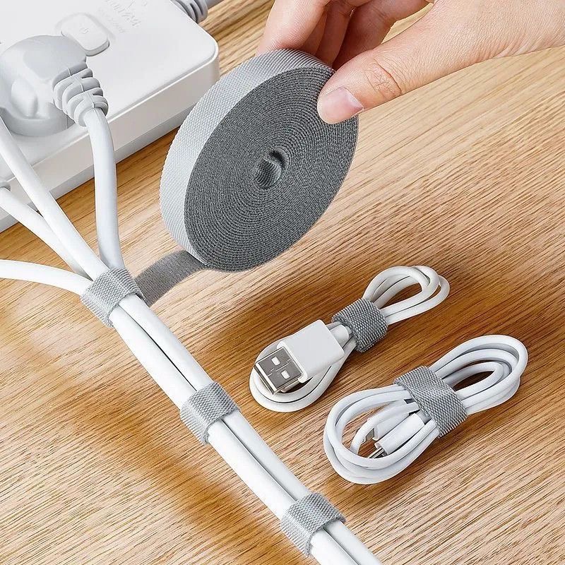 Cable Box Organizer - 1/5M Kabel-Organizer Kabelmanagement Drahtwicklerband Kopfhörer-Maus-Kabelmanagement-Bänder Schutz