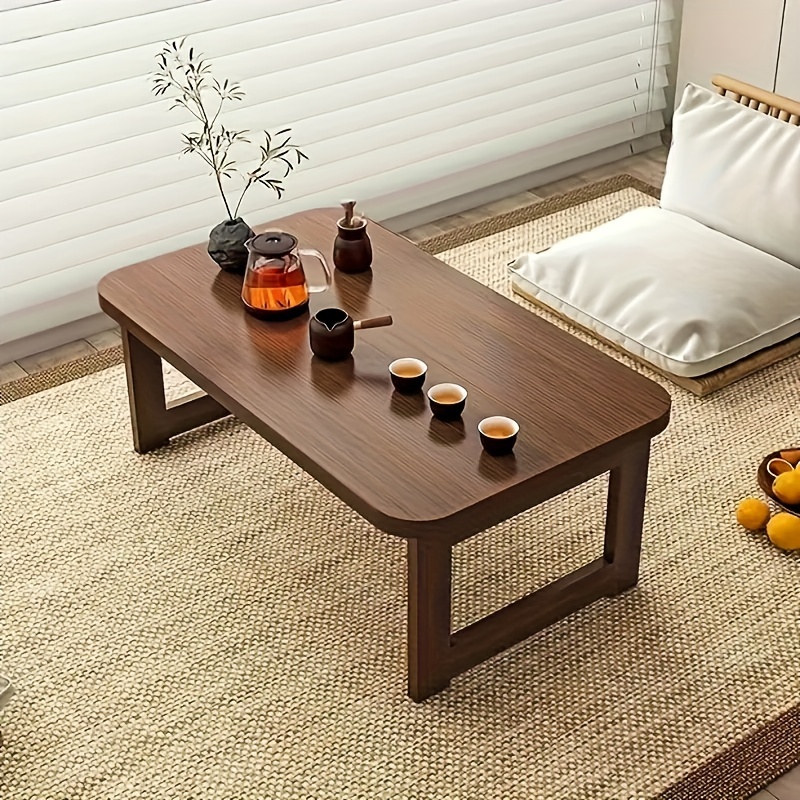 Desk Setup Wood - Klappbarer Tragbarer Beistelltisch Bambus-Tischplatte Holzrahmen Minimalistischer
