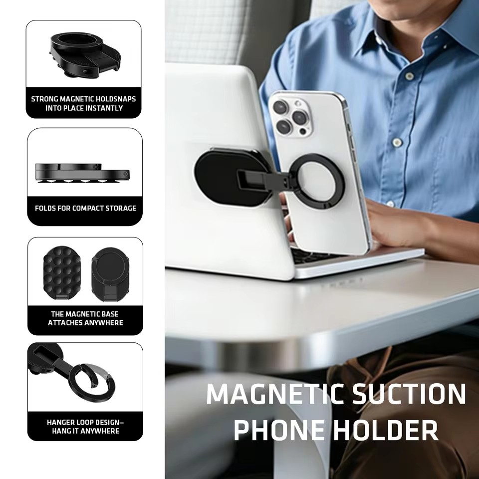 Desk Setup Stand - MA39 Magnetischer Faltbarer Handyständer Universal 360°