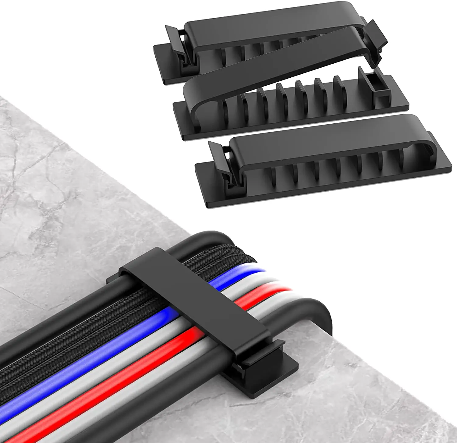 Cable Box Organizer - Kabel-Organizer, Kabelmanagement, Kabelhalter, flexibler USB-Kabelwickler, ordentliche