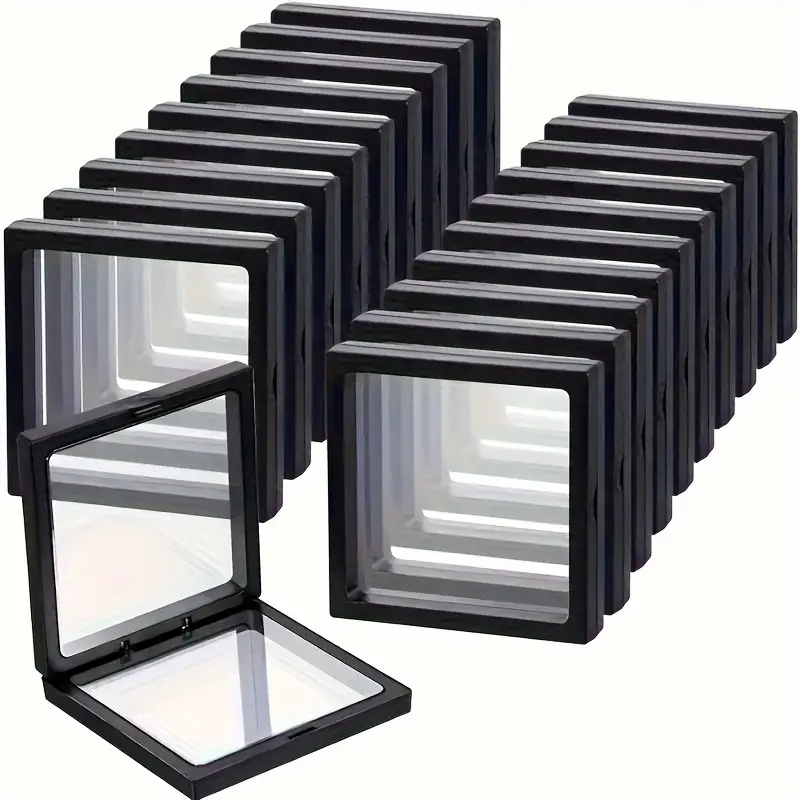 Cable Box Organizer - 20 Stück Clearview 3D schwimmende Vitrinen,