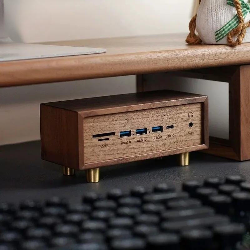 Kreativer Schreibtisch-Setup a – Desk Setup Black And Wood Bewertung und Preis