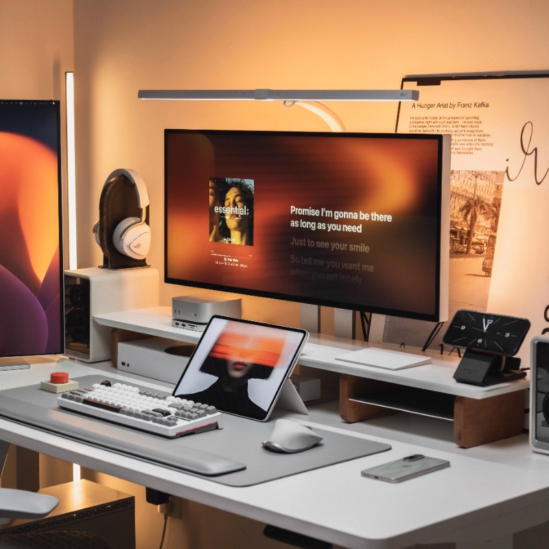 Moderner Monitor-Riser-Ständer – Desk Setup With Laptop And Monitor Bewertung und Preis