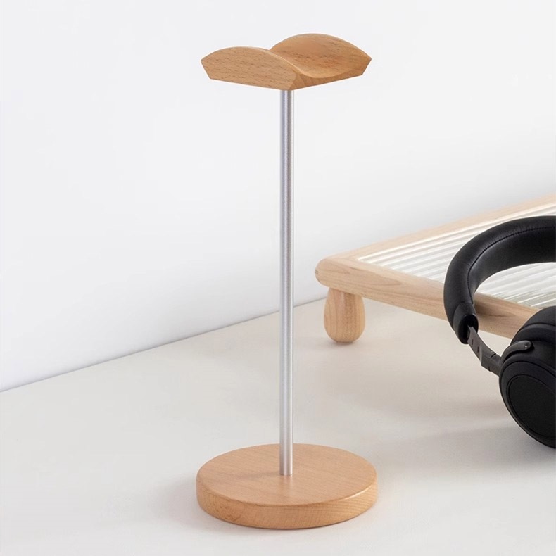 Kopfhörerständer aus schwarzem – Desk Setup Wood Bewertung und Preis