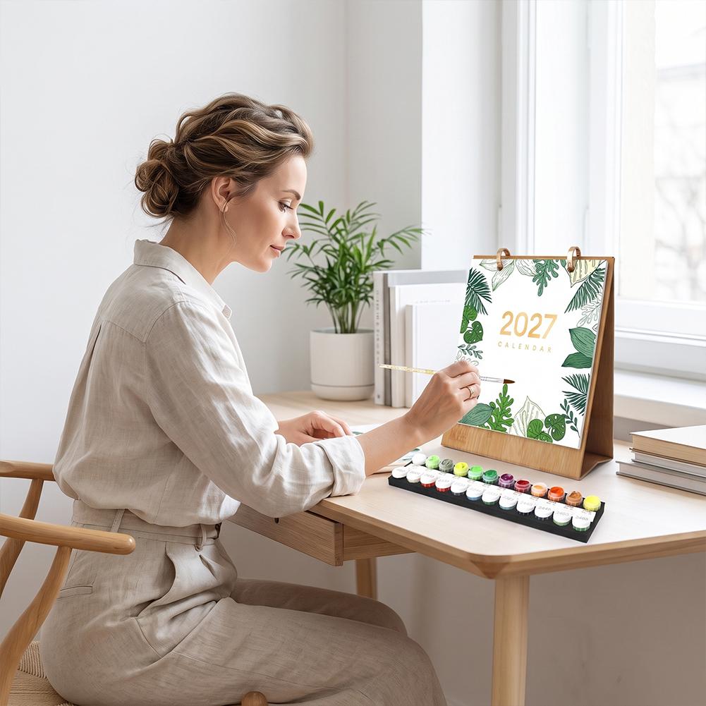 2027 DIY Malerei Tischkalender – Desk Setup Wood Bewertung und Preis