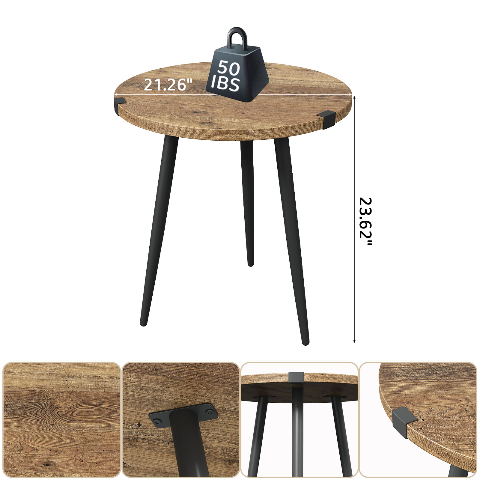 Freizeit-Couchtisch, 23,6 Zoll – Desk Setup Oak Bewertung und Preis