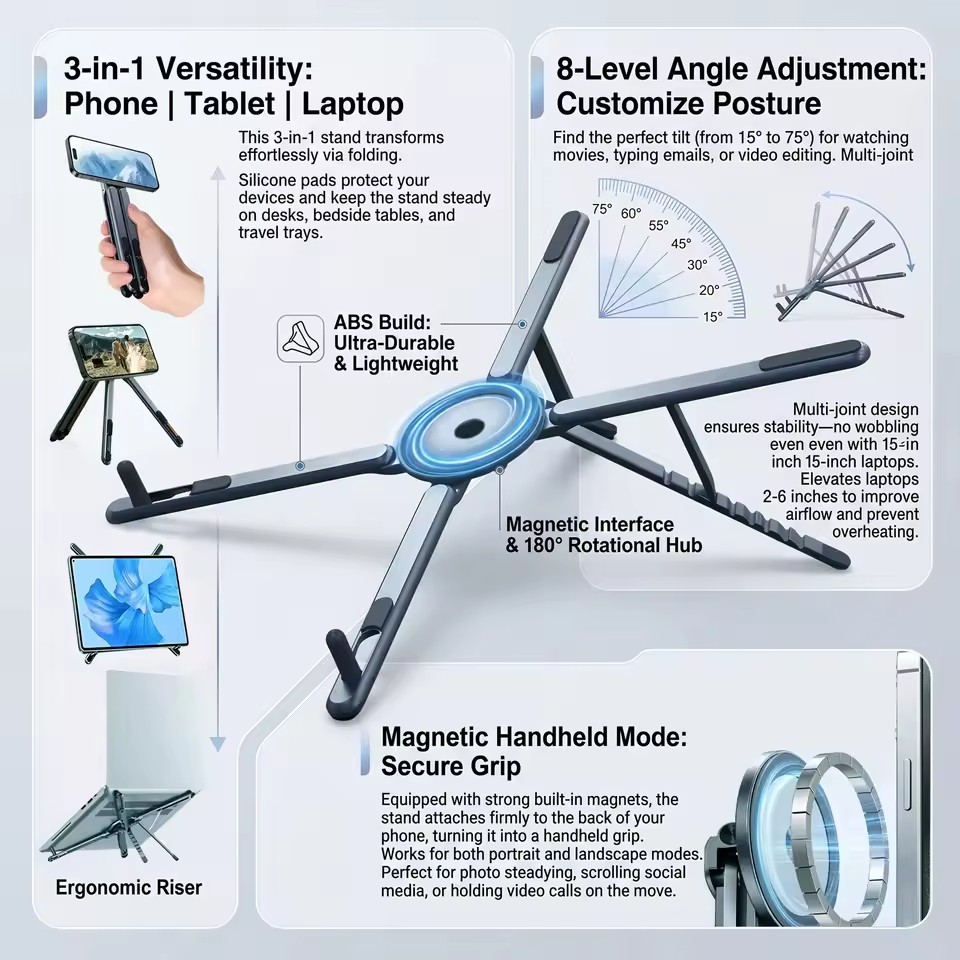 Tragbarer magnetischer Telefon – Desk Setup Stand Bewertung und Preis