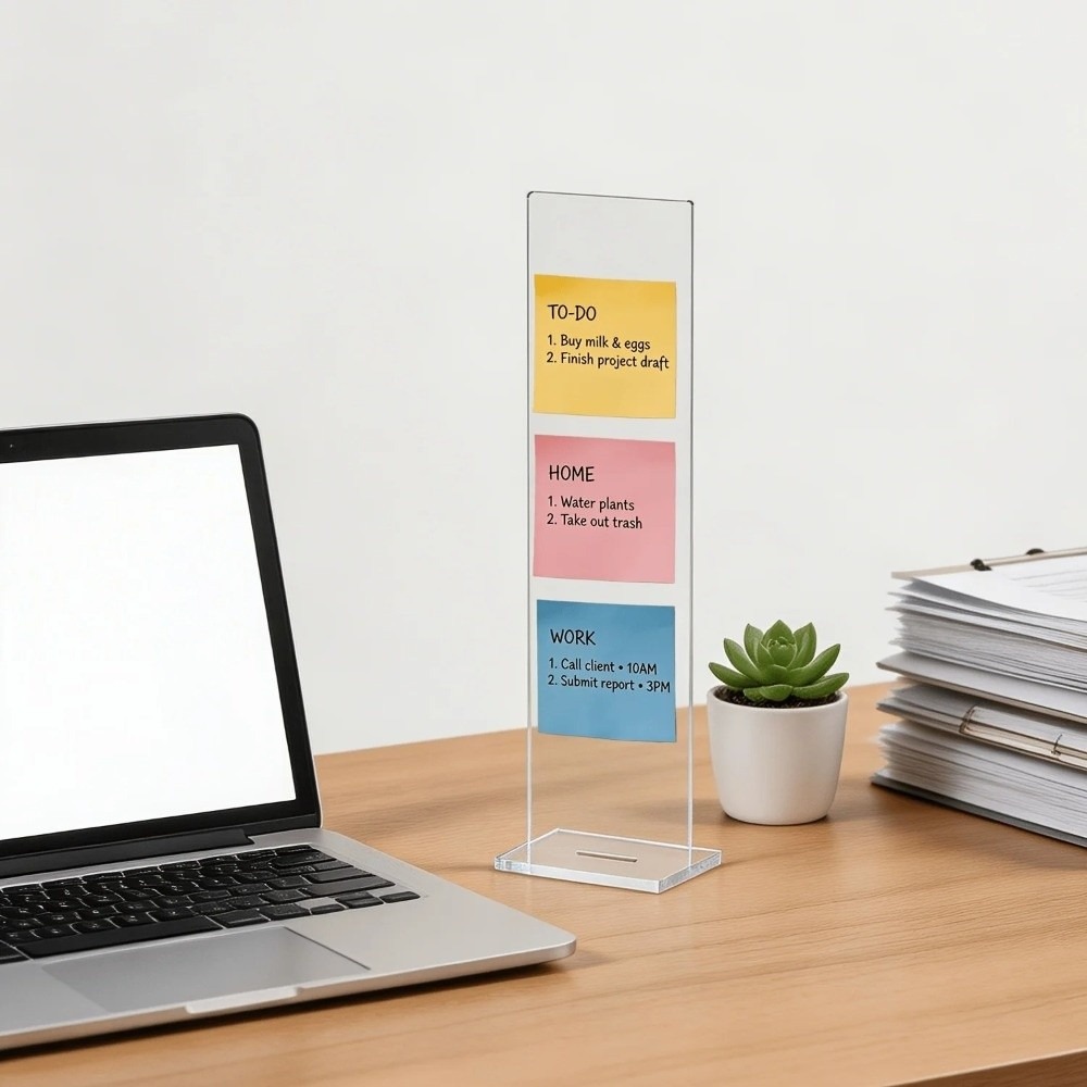 Acryl-Memo-Nachrichtentafel, t – Sticky Memo Holder Bewertung und Preis