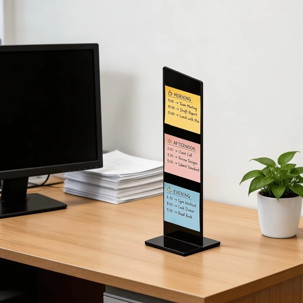 Acryl-Memo-Nachrichtentafel, t – Sticky Memo Holder Bewertung und Preis