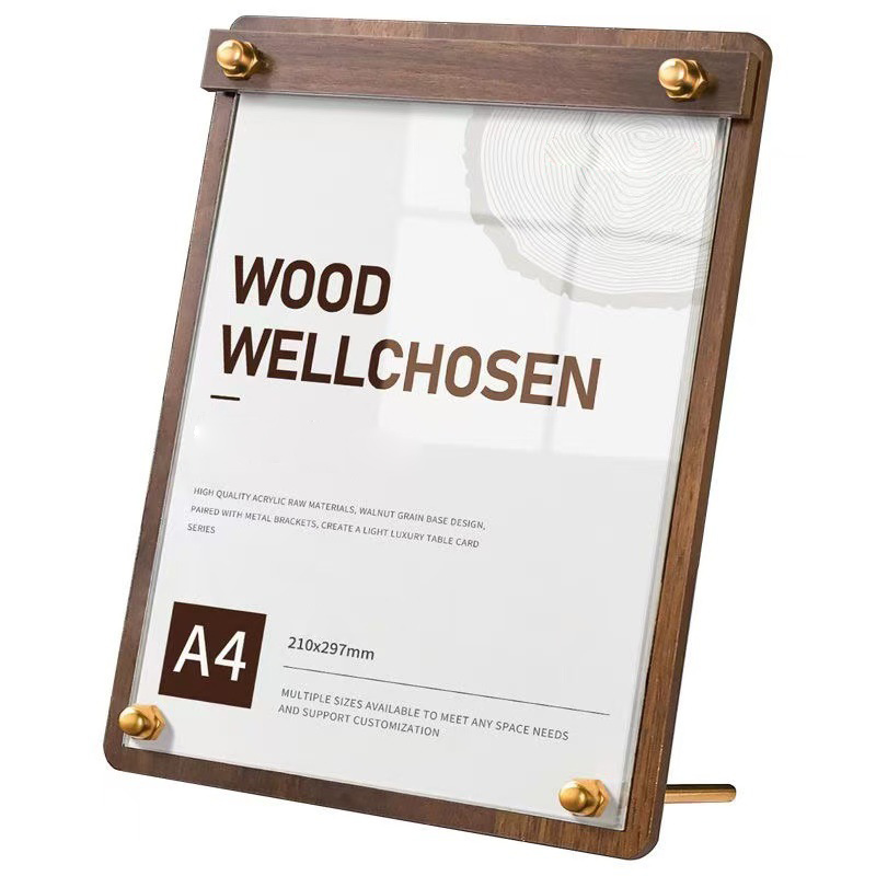 Maßgefertigter A4/A5 Acryl-Hol – Desk Setup Wood Bewertung und Preis