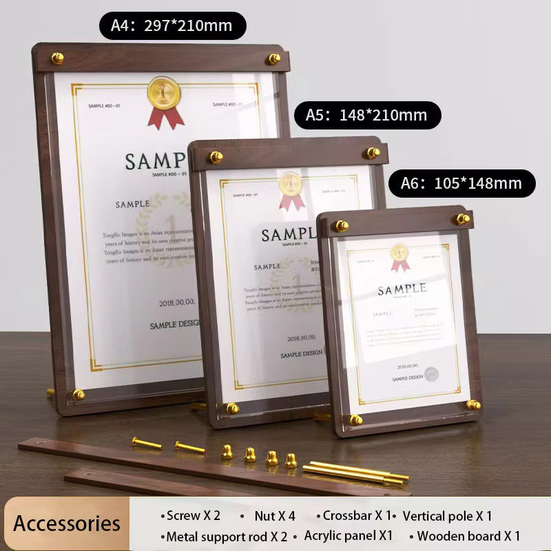Maßgefertigter A4/A5 Acryl-Hol – Desk Setup Wood Bewertung und Preis