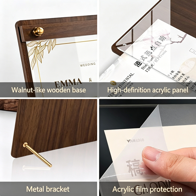 Maßgefertigter A4/A5 Acryl-Hol – Desk Setup Wood Bewertung und Preis