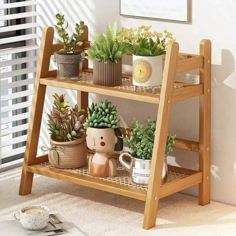 2-stufiges Bambus-Ablagegestel – Desk Setup Wood Bewertung und Preis