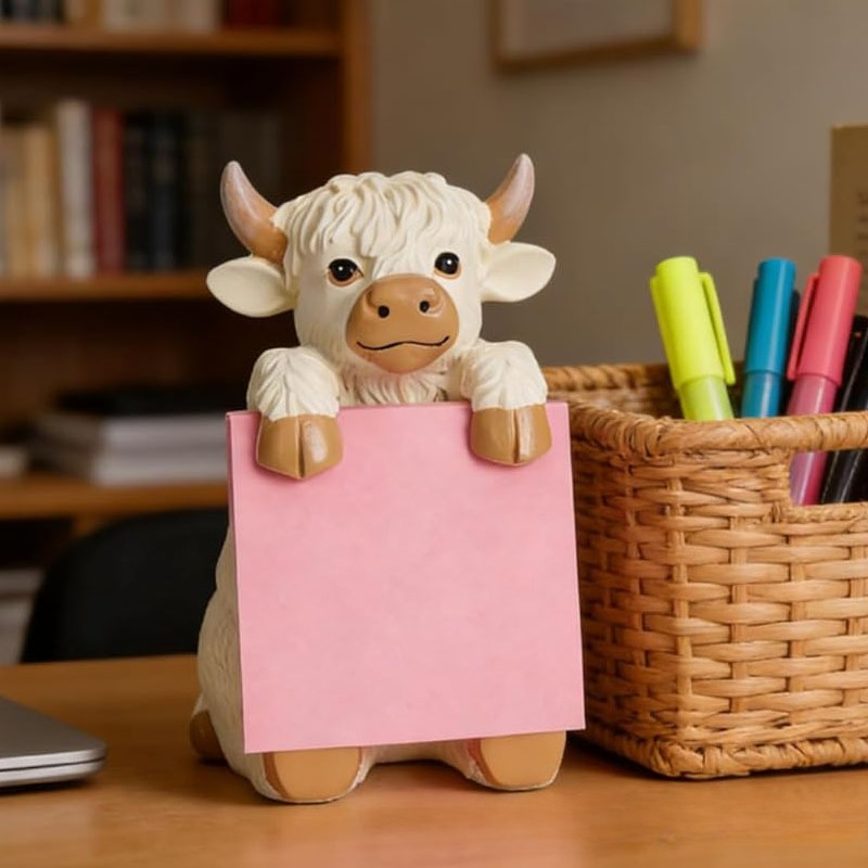 Kreativer Highland-Kuh-Notizbl – Sticky Memo Holder Bewertung und Preis