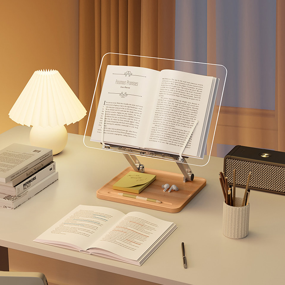 Leseständer aus Holz mit Licht – Desk Setup Pink Bewertung und Preis
