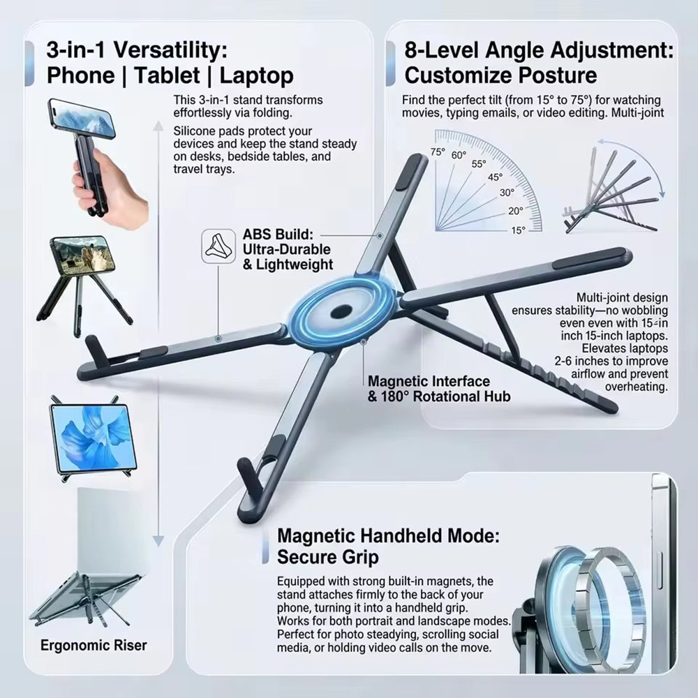 Tragbarer Magnetischer Handyha – Desk Setup Stand Bewertung und Preis
