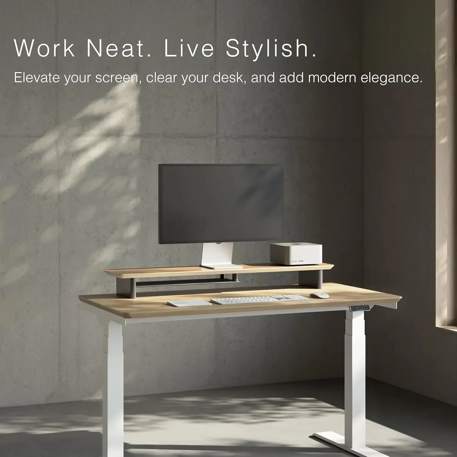 Zweistufiges ergonomisches Sch – Desk Setup Oak Bewertung und Preis