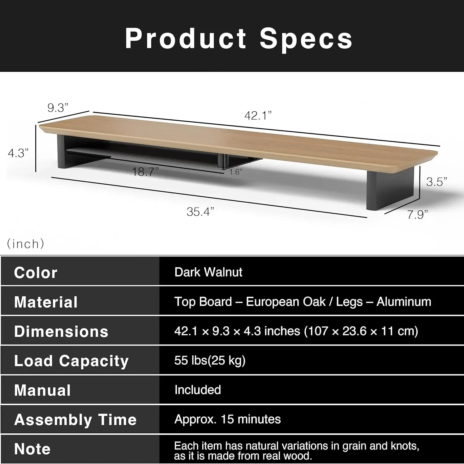 Zweistufiges ergonomisches Sch – Desk Setup Oak Bewertung und Preis